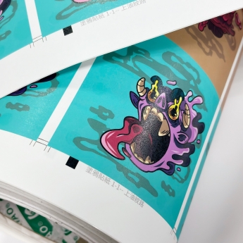 Rolls of sticker printing